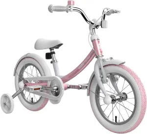 Segway Ninebot Kid’s Bike for Boys and Girls, 14 inch with Training Wheels, Pink
