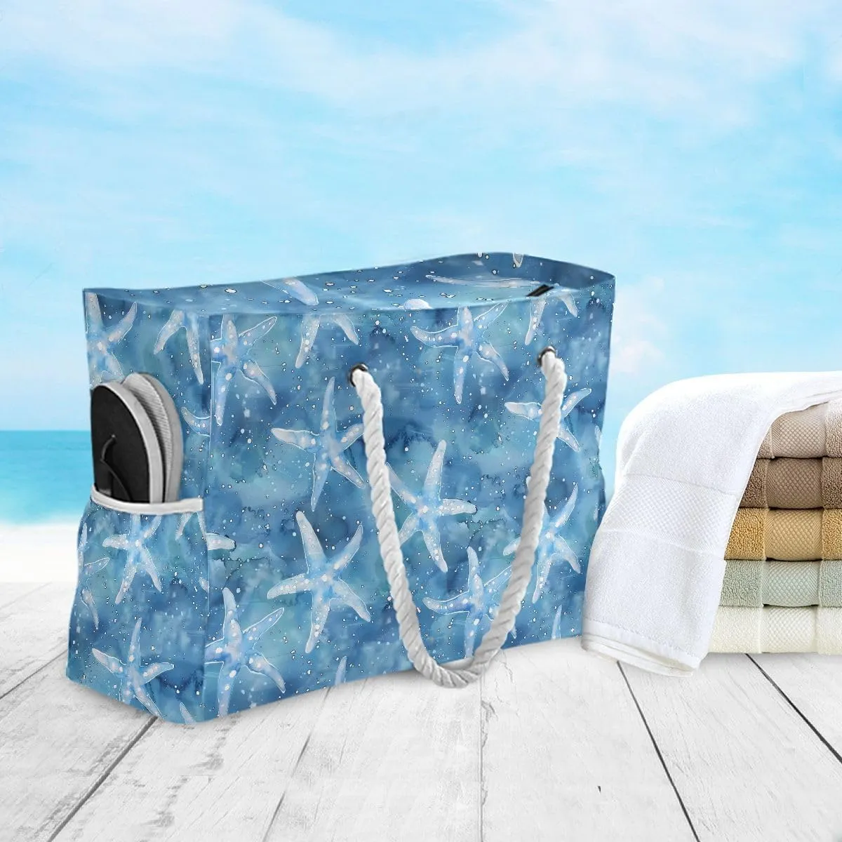 senya Large Beach Bags Totes Swim Canvas Tote Shoulder Bag Water Resistant Bags for Gym Travel Daily