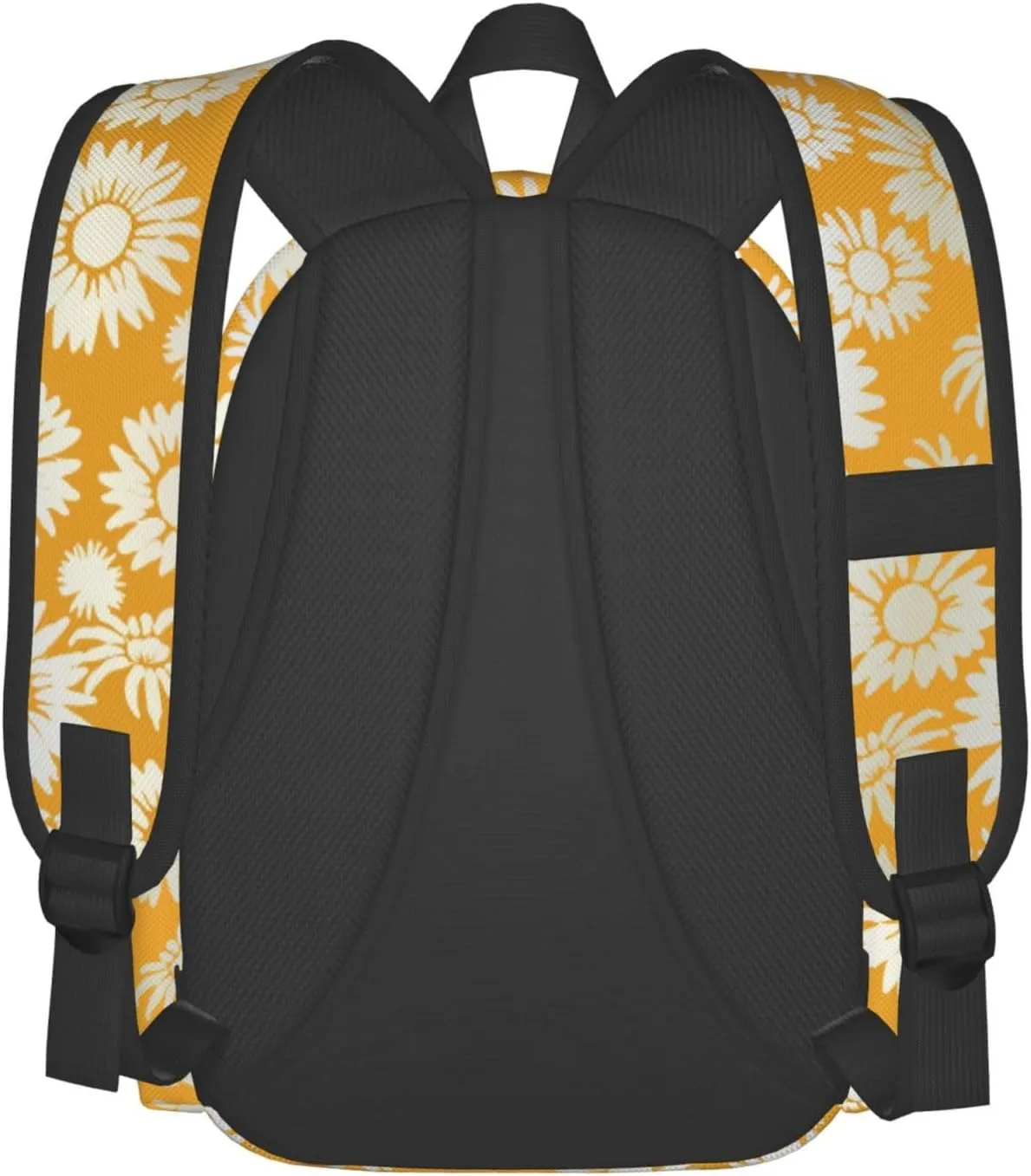 Shaded Yellow Daisies Laptop Backpack Shoulder Bag Laptop Pack Travel Backpacks Commuter Back Pack Casual Daypack Bags With Side Pockets