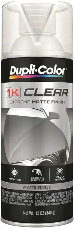 Sherwin-Williams Company, Duplicolor 1K Clear Extreme Matte Finish Spray Paint (12 oz)