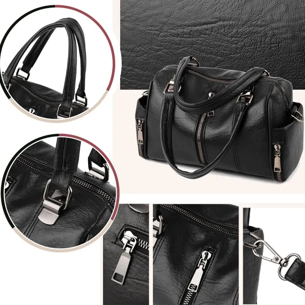 Shoulder Bags Women Handbag Faux Leather Tote Large Capacity Purse Crossbody Bags Top Handle Totes with Shoulder Strap