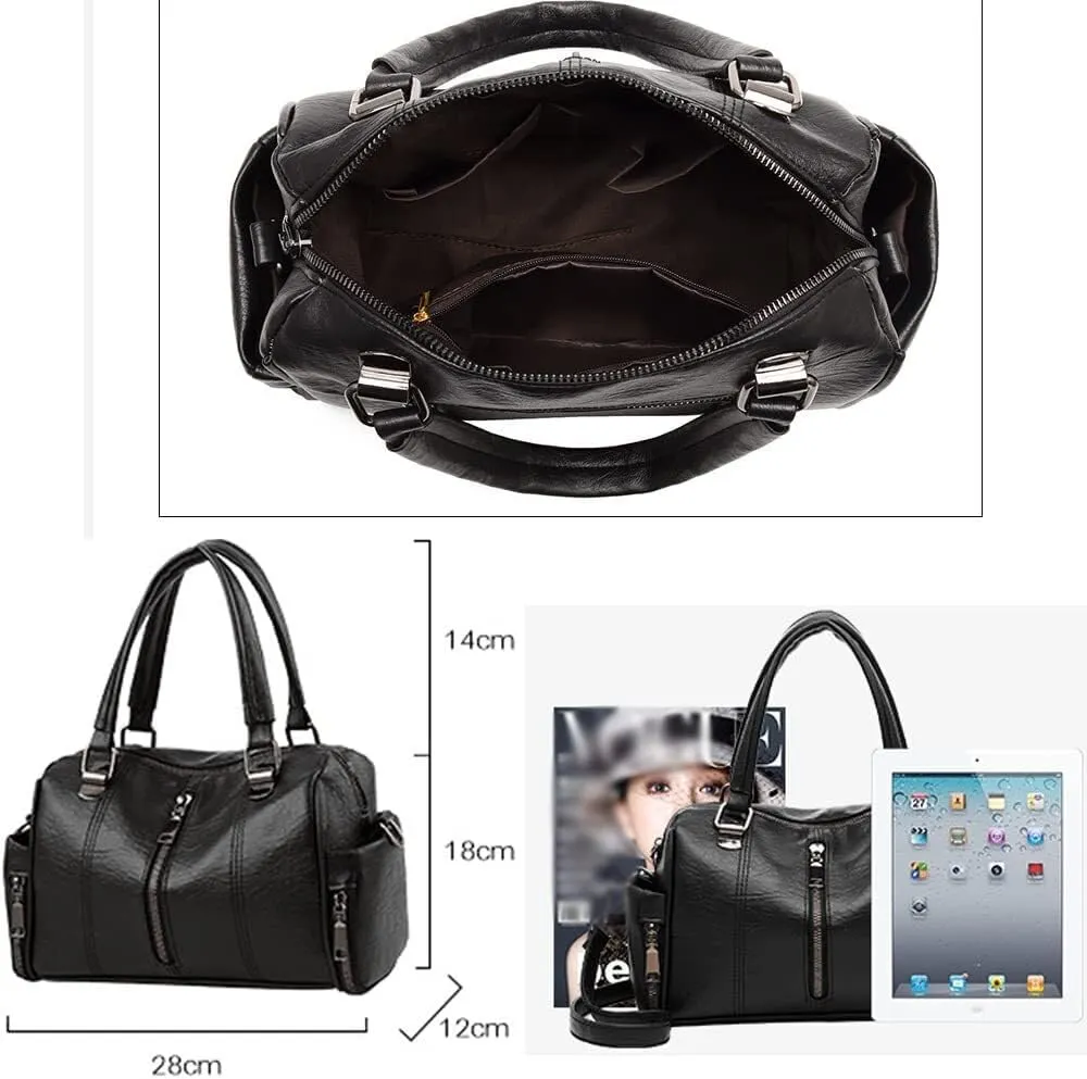 Shoulder Bags Women Handbag Faux Leather Tote Large Capacity Purse Crossbody Bags Top Handle Totes with Shoulder Strap