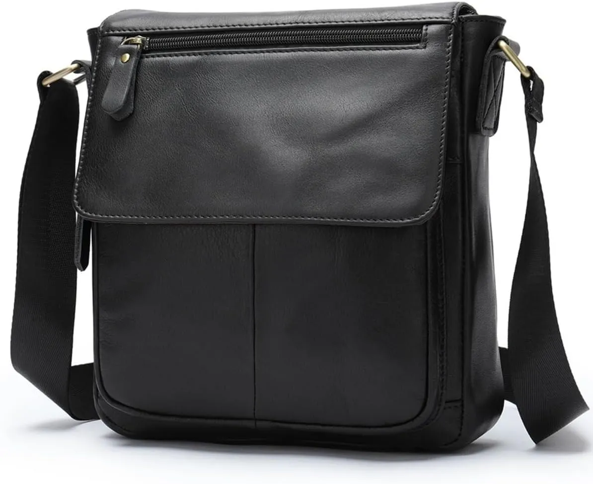 Shoulder Genuine Leather Purse Crossbody Messenger For Men Bag