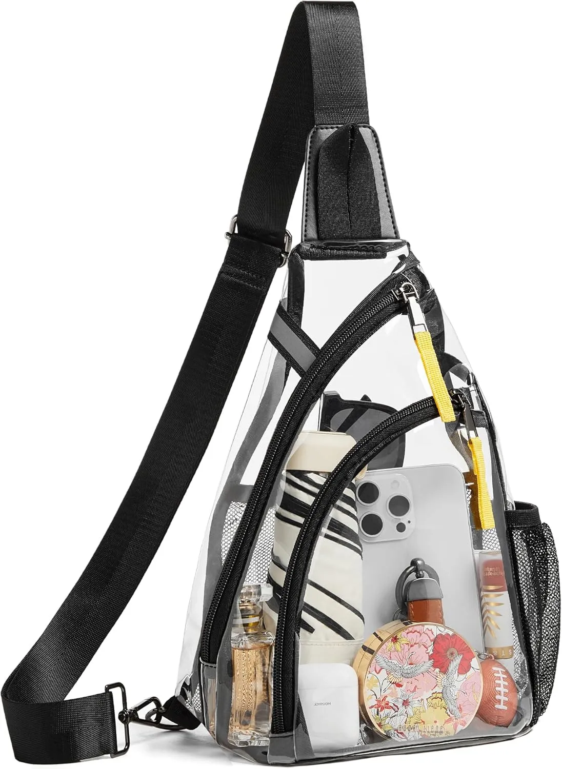 Shrrie Clear Bag for Stadium Events Transparent Crossbody Bag Clear Purse for Women&Men-Stadium Approved, Concerts&Sports
