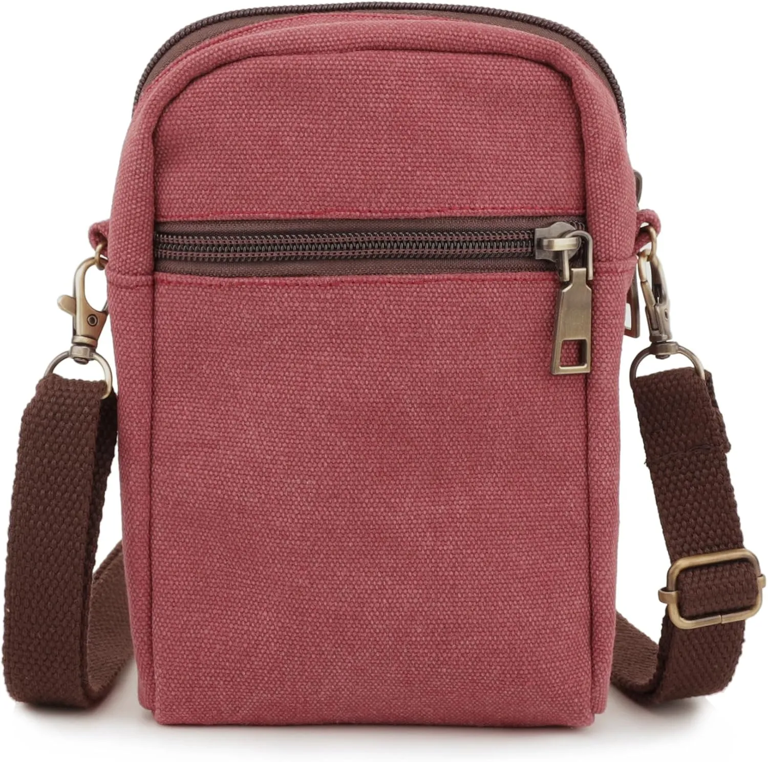 SILKAREA Women Canvas Cell Phone Purse Crossbody Bag Embroidered Small Shoulder Bags Handbags Credit Card Wallet Pouch