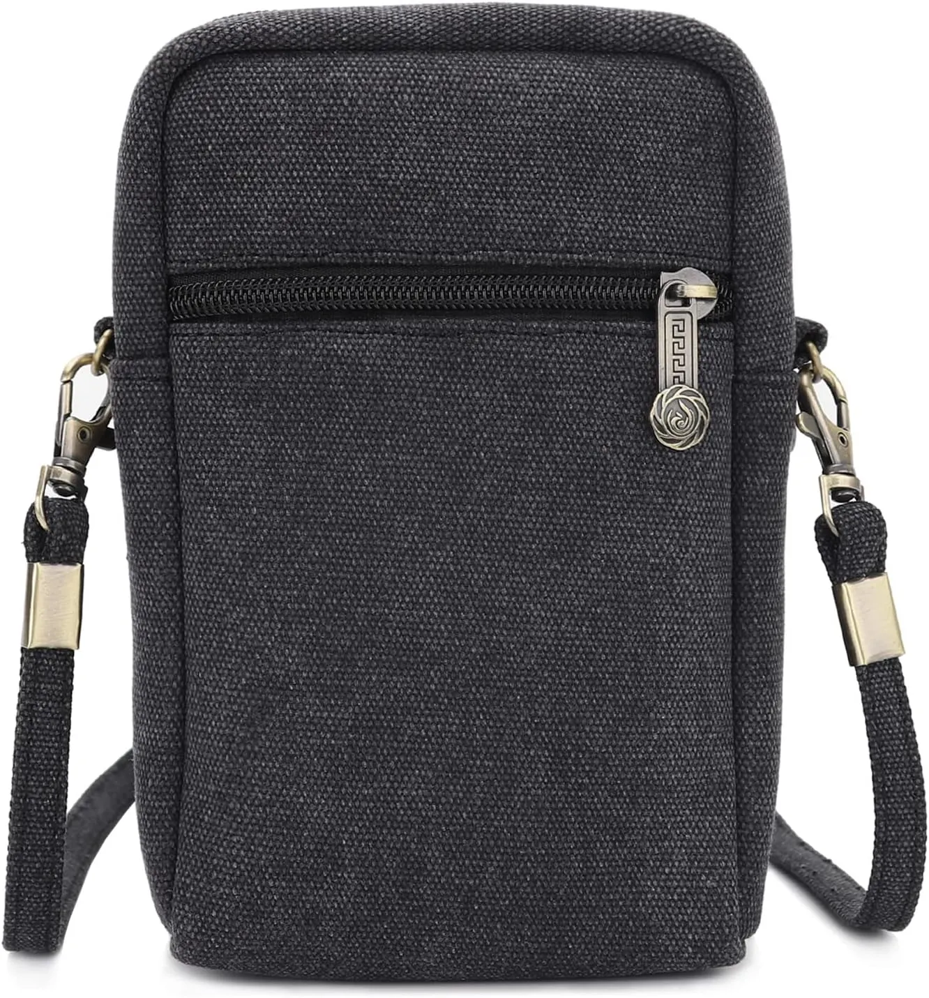 SILKAREA Women Canvas Cell Phone Purse Crossbody Bag Embroidered Small Shoulder Bags Handbags Credit Card Wallet Pouch