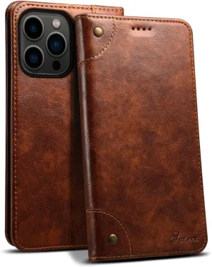 SINIANL Compatible with iPhone 16 Pro Max Wallet Case, for iPhone 16 Pro Max Case Wallet with Magnetic Kickstand Credit Card Holder Leather Folio Case Flip Cover for iPhone 16 Pro Max Khaki