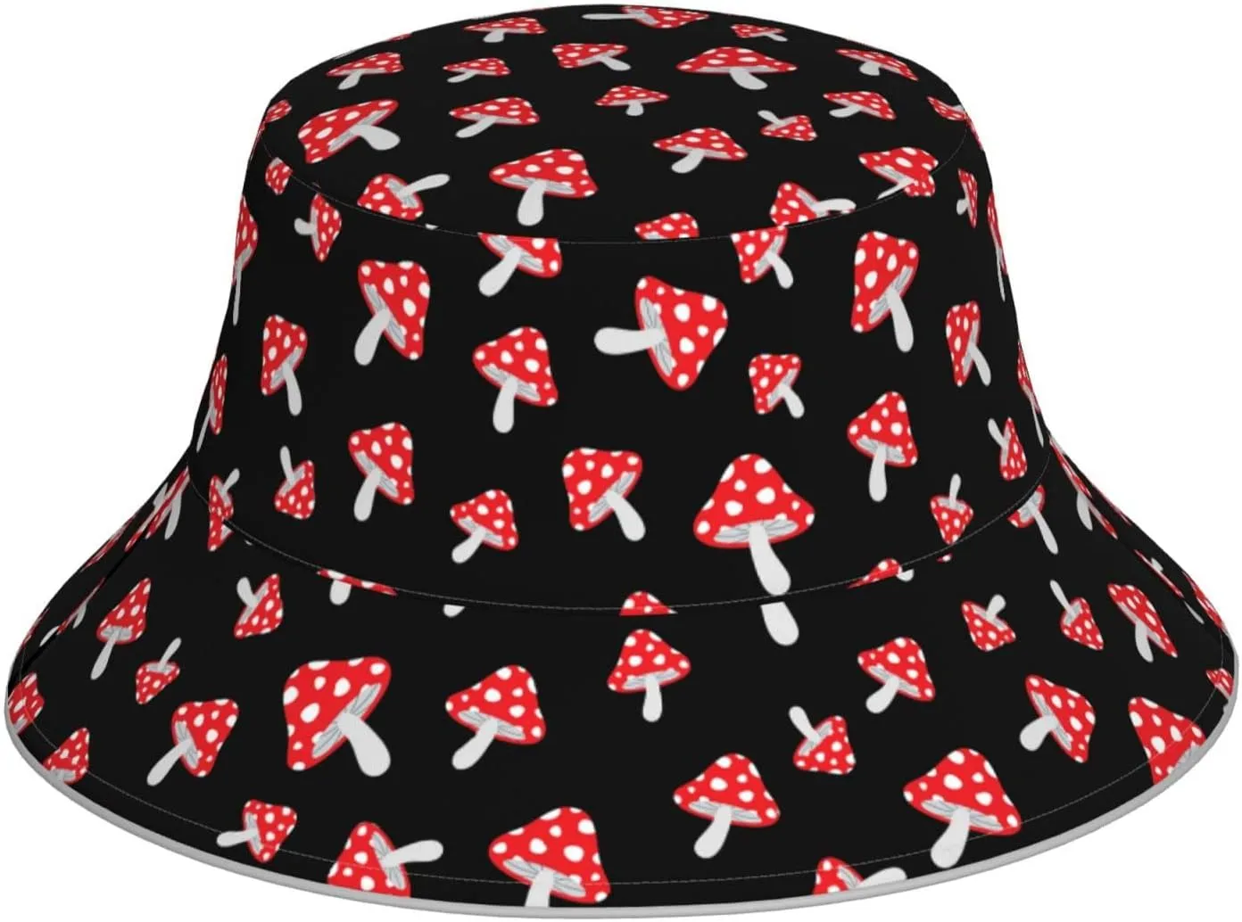 Sky Blue Tie Dye Bucket Hat for Women Men Teens Double-Side-Wear Reversible Summer Beach Sun Hat Packable Fisherman Cap
