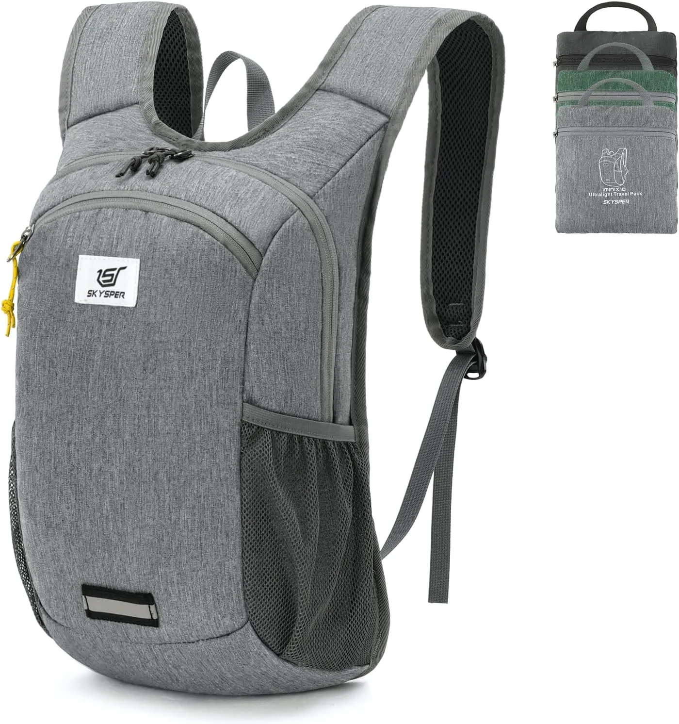 SKYSPER 10L Hiking Backpack Lightweight Packable Back Pack Small Travel Daypack for Women Men Foldable Outdoor Rucksack