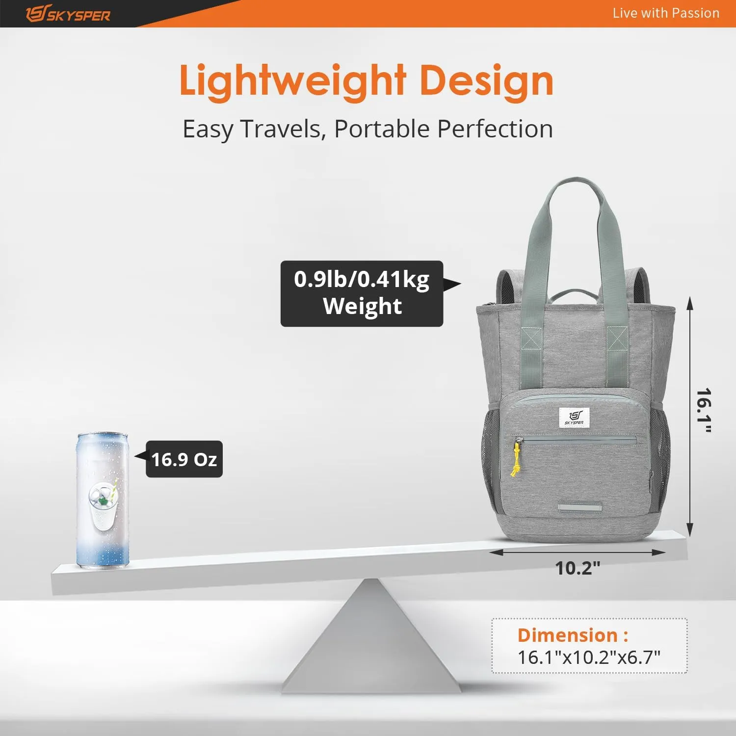 SKYSPER Foldable Hiking Backpack 20L Lightweight Travel Daypack for Dayhike Walking Small Packable Daybag for Women Men