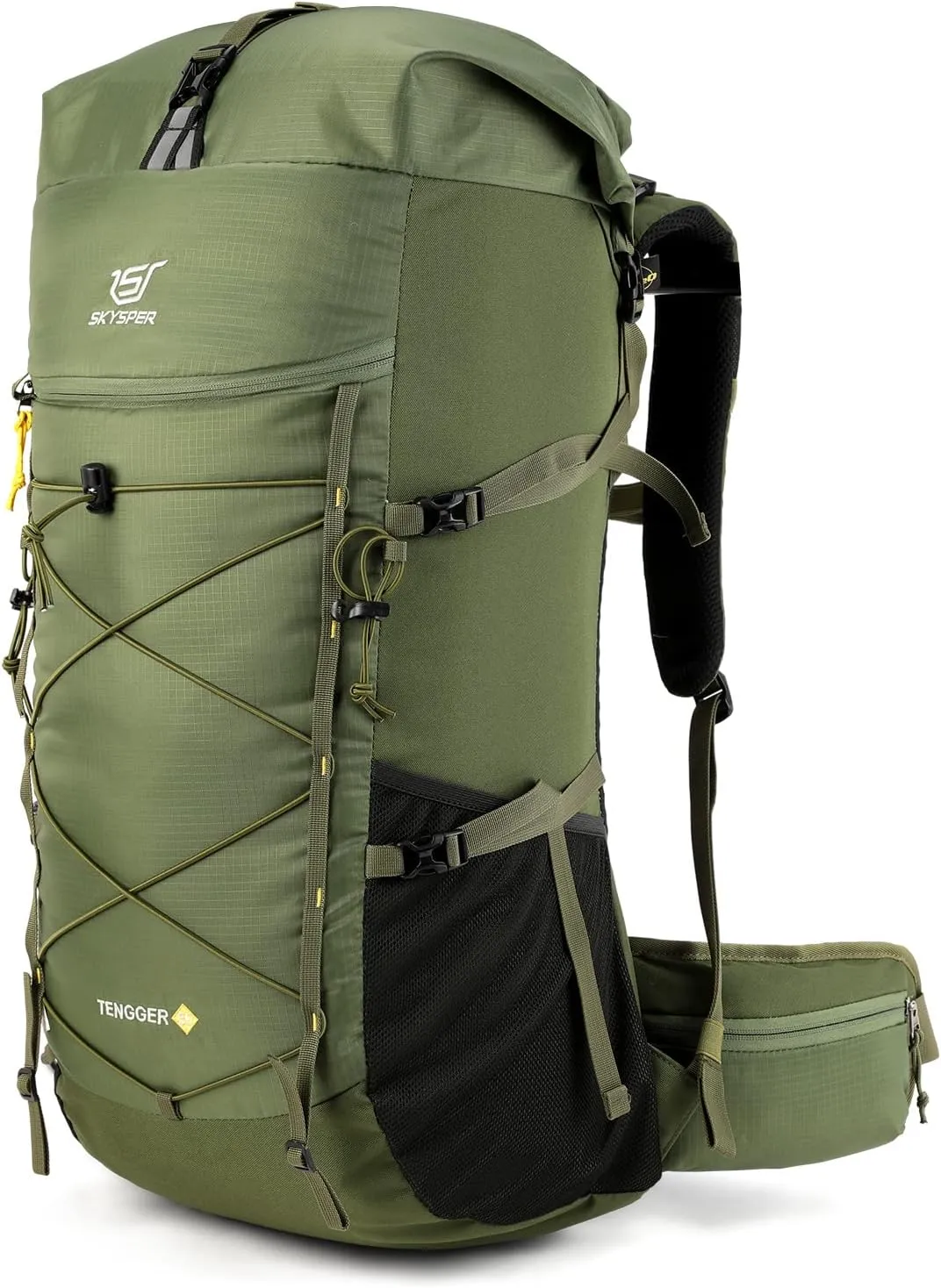 SKYSPER Hiking Backpack, 50L/60L Backpacking Backpack for Camping Travel, Lightweight Waterproof Outdoor Pack for Men Women