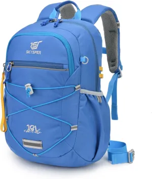 SKYSPER Kids Backpack 18L Children School Bag Child Boy Girl Pack Ages 4-8 for Traveling Day Trips Classes(Blue)