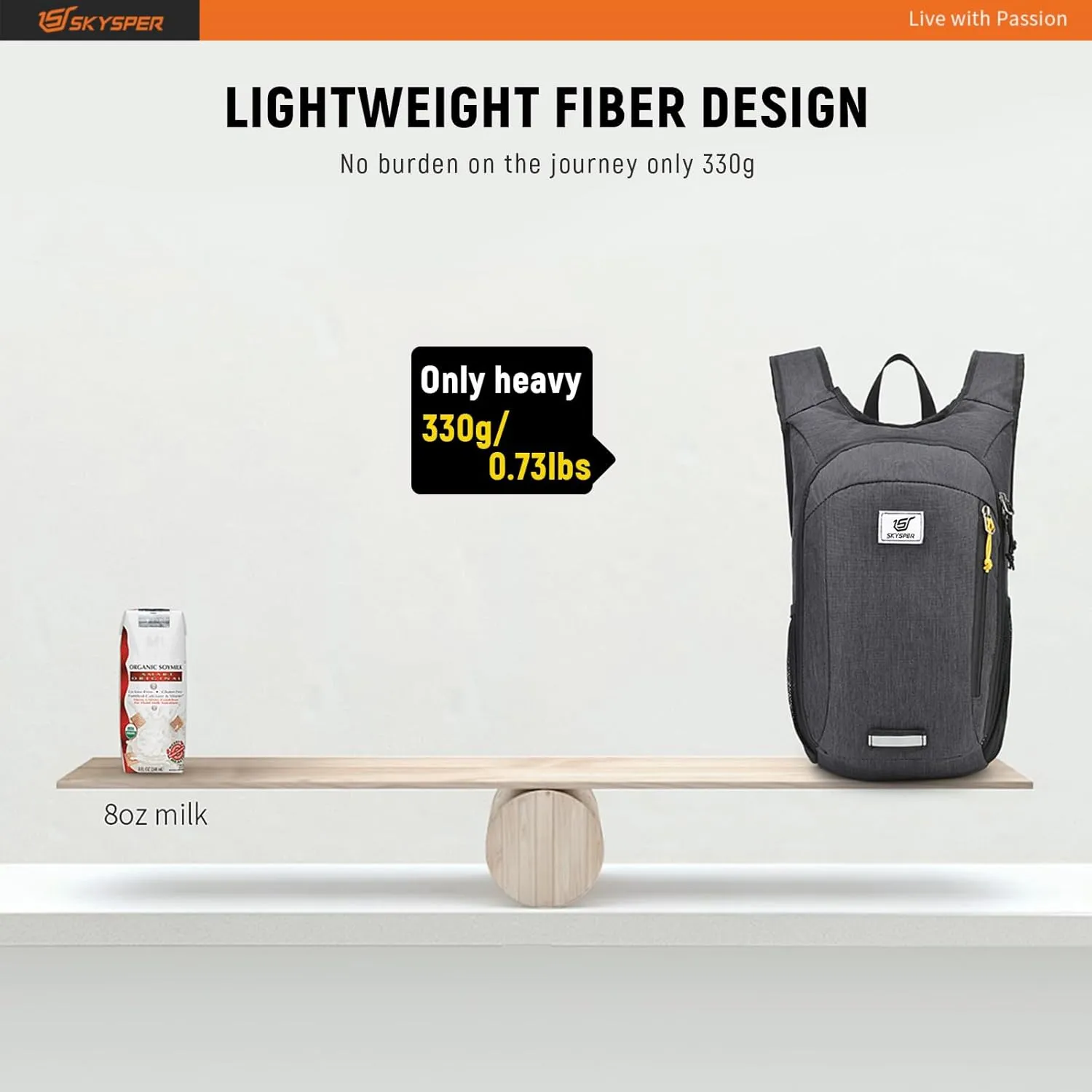 SKYSPER Small Daypack 10L Hiking Backpack Packable Lightweight Travel Day Pack for Women Men