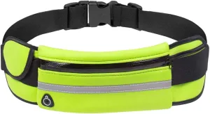 Slim Running Belt for Men, Waterproof Fanny Pack for Men,Phone Holder for Running,Reflective Waist Bag,Runners Belt Pouch,Money Belt,Waist Pack Bag for Workout Running Travel Camping