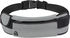 Slim Running Belt for Men, Waterproof Fanny Pack for Men,Phone Holder for Running,Reflective Waist Bag,Runners Belt Pouch,Money Belt,Waist Pack Bag for Workout Running Travel Camping