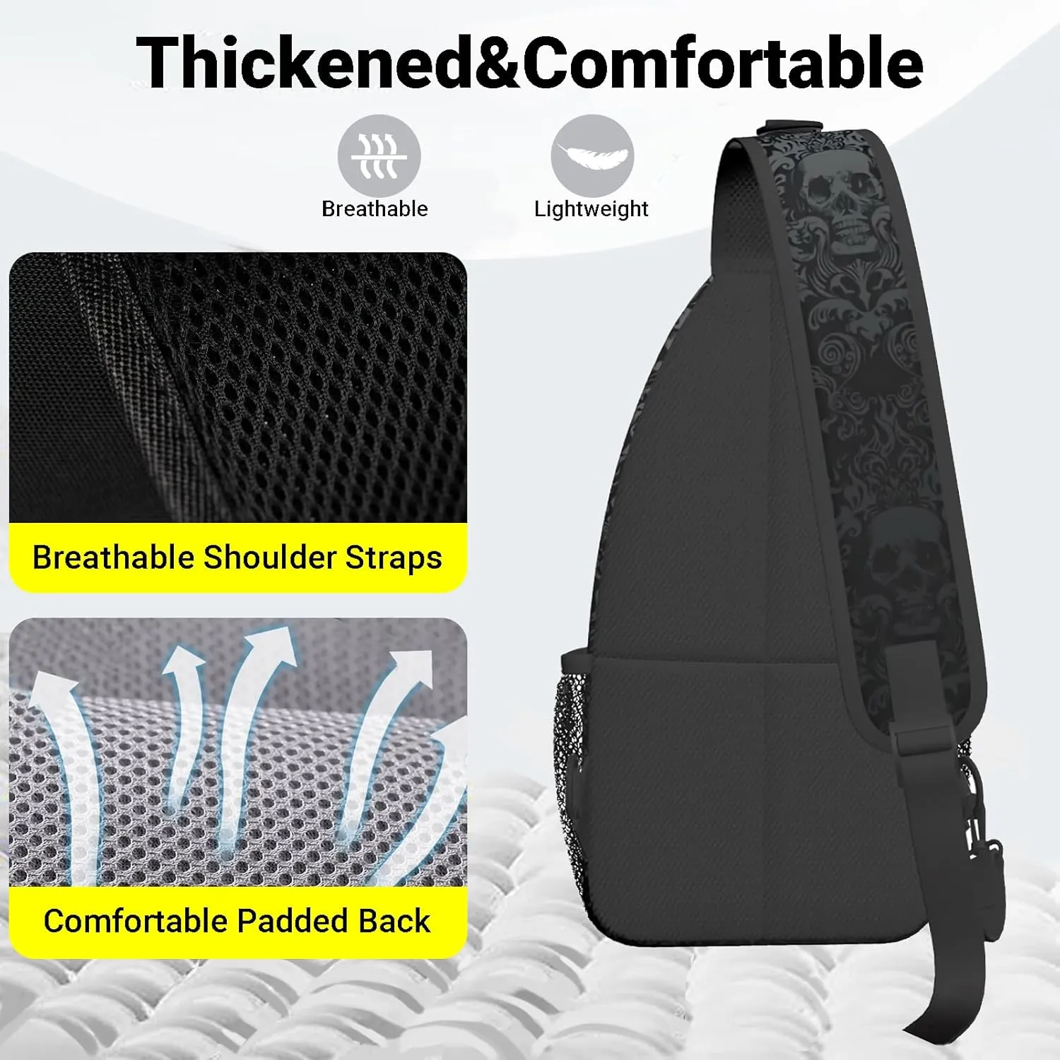 Sling Backpack Trendy Sling Bag Multipurpose Crossbody Sling Travel Hiking Crossbody Shoulder Backpack