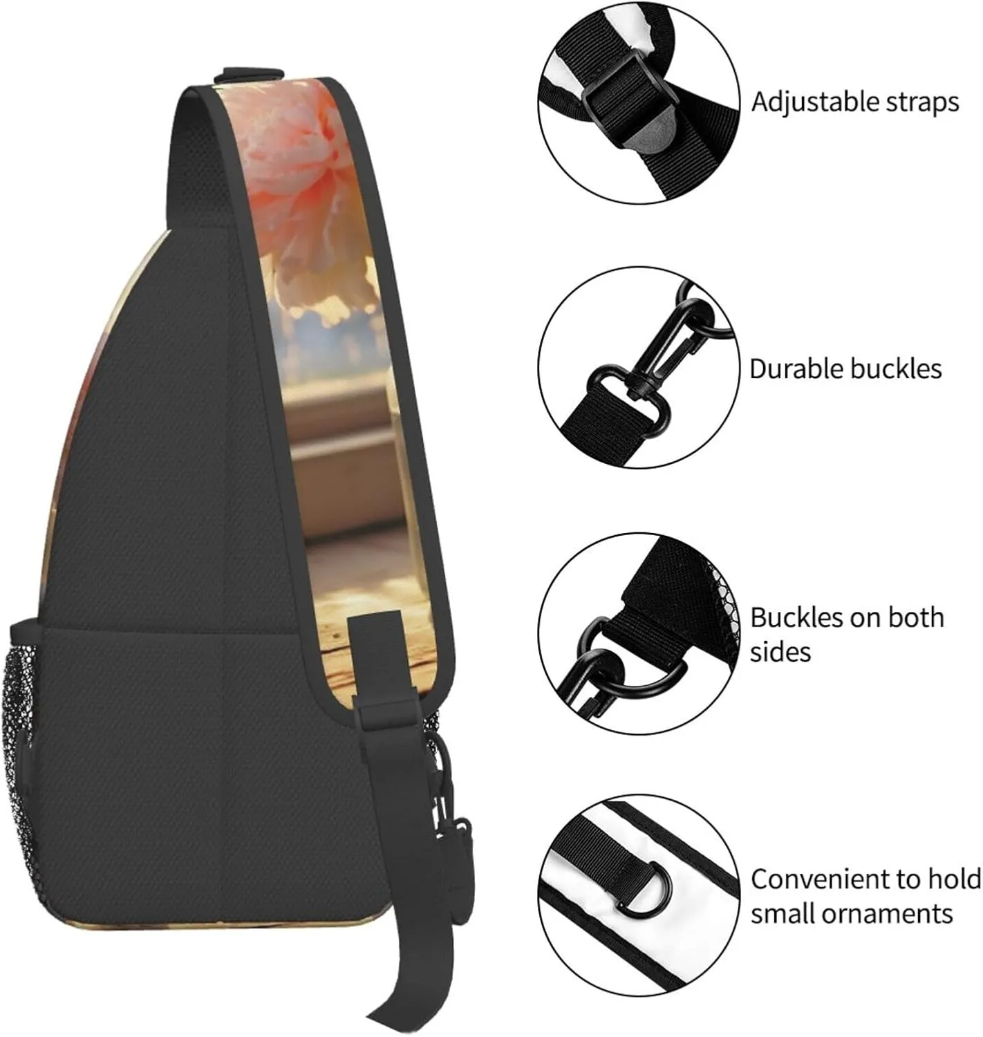 Sling Bag for Women Men Shoulder Bag winter landscape Chest Bag Travel Fanny Pack Lightweight Casual Daypack