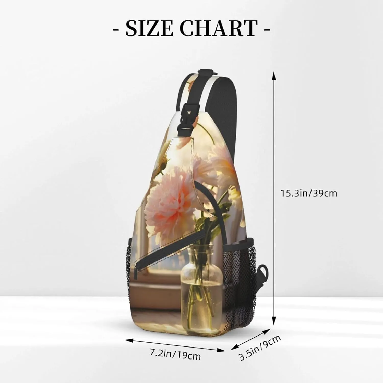 Sling Bag for Women Men Shoulder Bag winter landscape Chest Bag Travel Fanny Pack Lightweight Casual Daypack