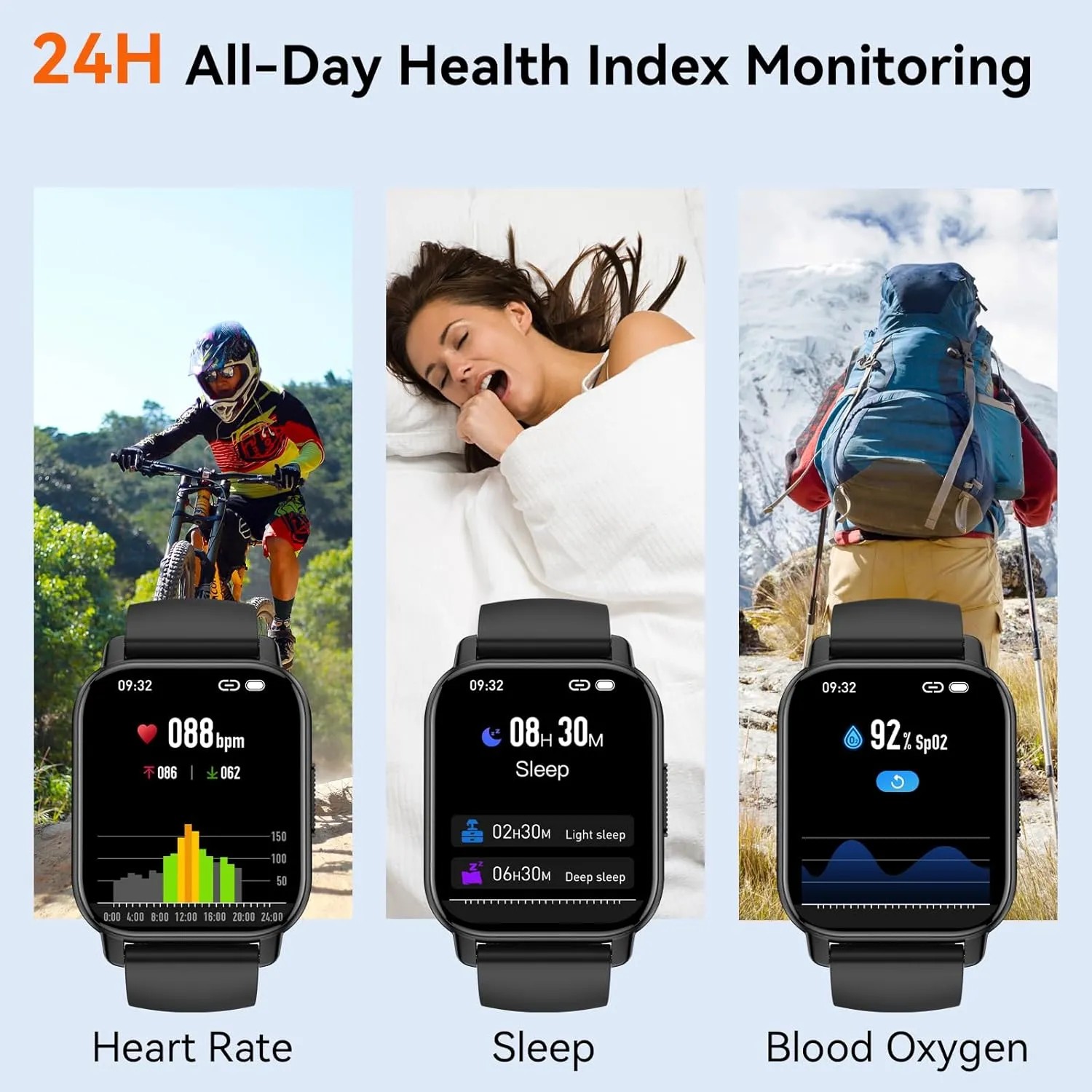 Smart Watch for Men Women with Bluetooth Call/Message Reminder, Smartwatch 1.85" Touch Screen, Fitness Watch Heart Rate/Sleep/Calories/Steps Monitor, 112  Sport Mode, Activity Tracker for Android iOS
