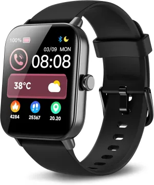Smart Watches for Men, Alexa Built-in, 1.8" Smartwatch with Heart Rate/SpO2/Sleep/Stress, IP68 Waterproof Fitness Tracker with Bluetooth Call (Answer/Make), 101  Sports Modes, for Android & iPhone