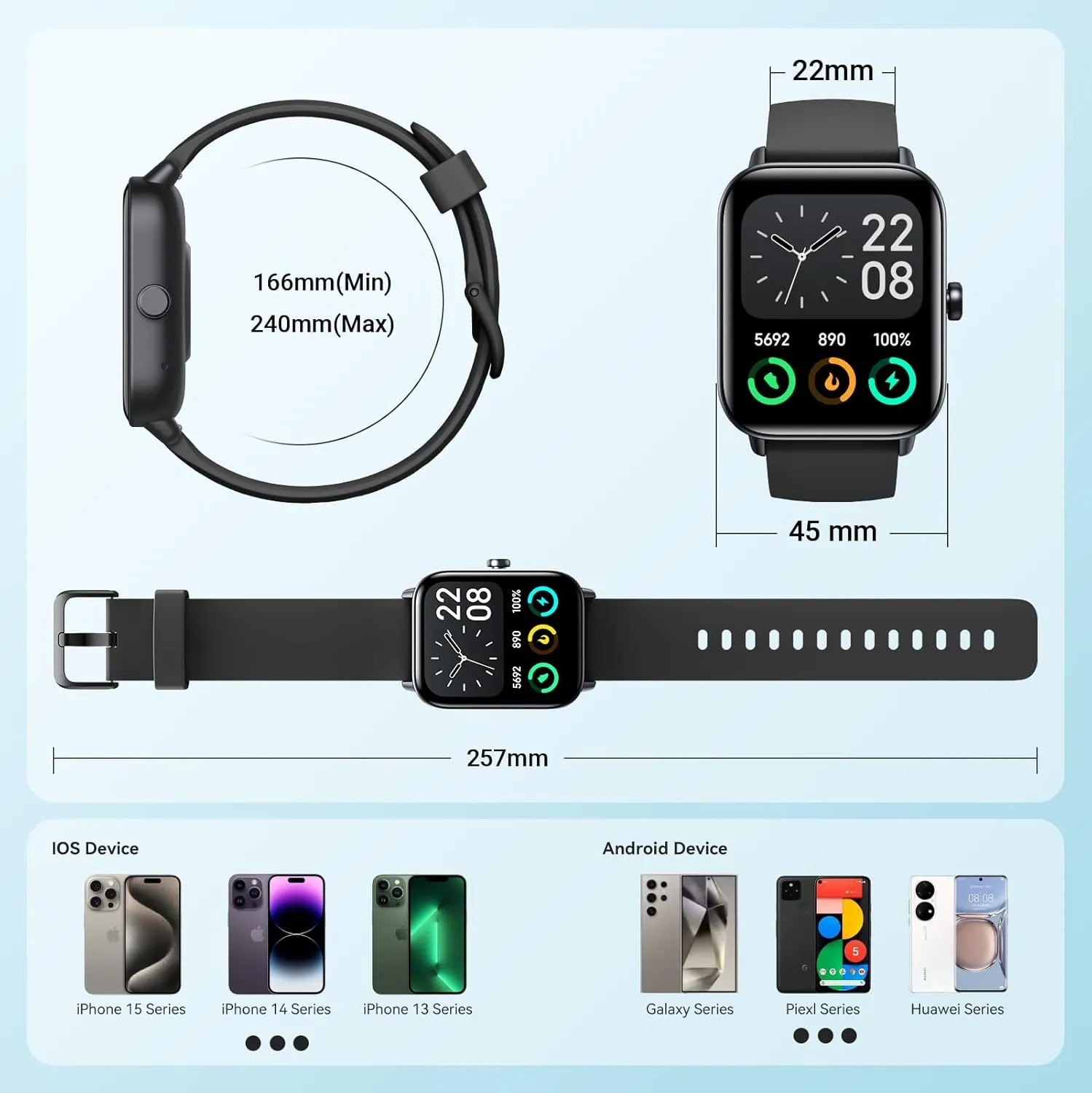 Smart Watches for Men, Alexa Built-in, 1.8" Smartwatch with Heart Rate/SpO2/Sleep/Stress, IP68 Waterproof Fitness Tracker with Bluetooth Call (Answer/Make), 101  Sports Modes, for Android & iPhone
