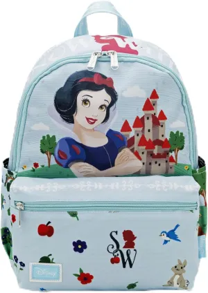 Snow White 13"" Nylon Deluxe Daypack, Blue, A25233