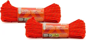 S.O.L. Survive Outdoors Longer S.O.L. Utility Reflective Tinder Cord, 100ft - (Pack of 2)