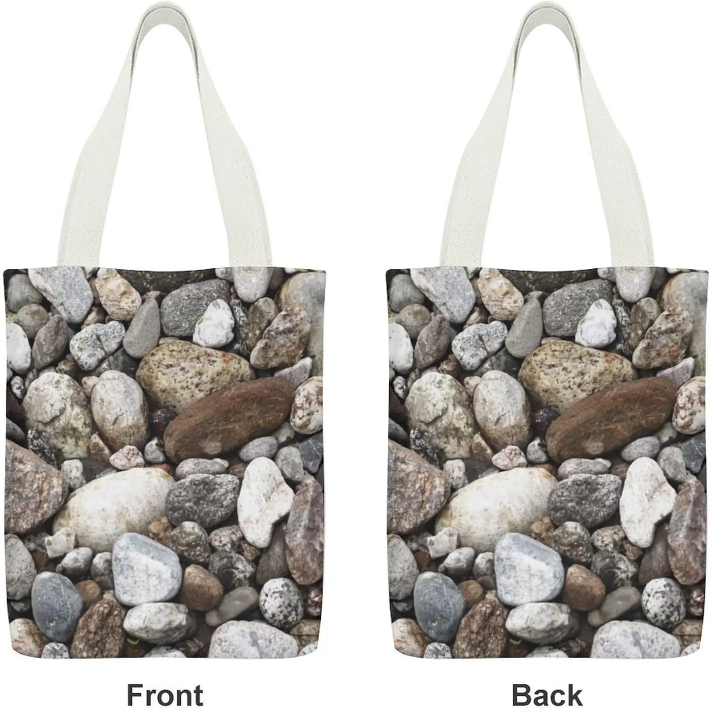 Southwest Canyons Diamon Handheld Canvas Tote Bag with Large Capacity Pockets Inside