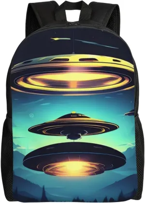 Spacecraft descend Backpack For Women Men Travel Laptop Backpack Rucksack Casual Daypack Lightweight Travel Bag