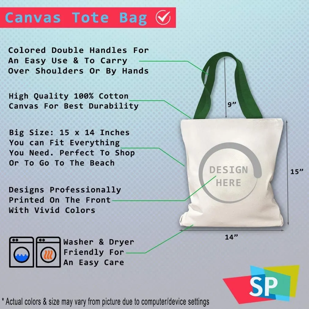 Speedy Pros Canvas Tote Bag for Women I Love Israel Country Flag Jewish Beach Bags for Women