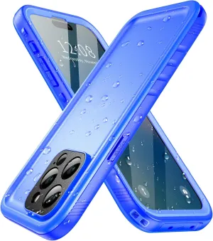 SPORTLINK for iPhone 14 Pro Max Waterproof Case - Built-in Shockproof Dustproof Screen Protector - IP68 Underwater/Military Dropproof/Full Body Protection/Cover for iPhone 14 Pro Max (6.7 Inch Blue)
