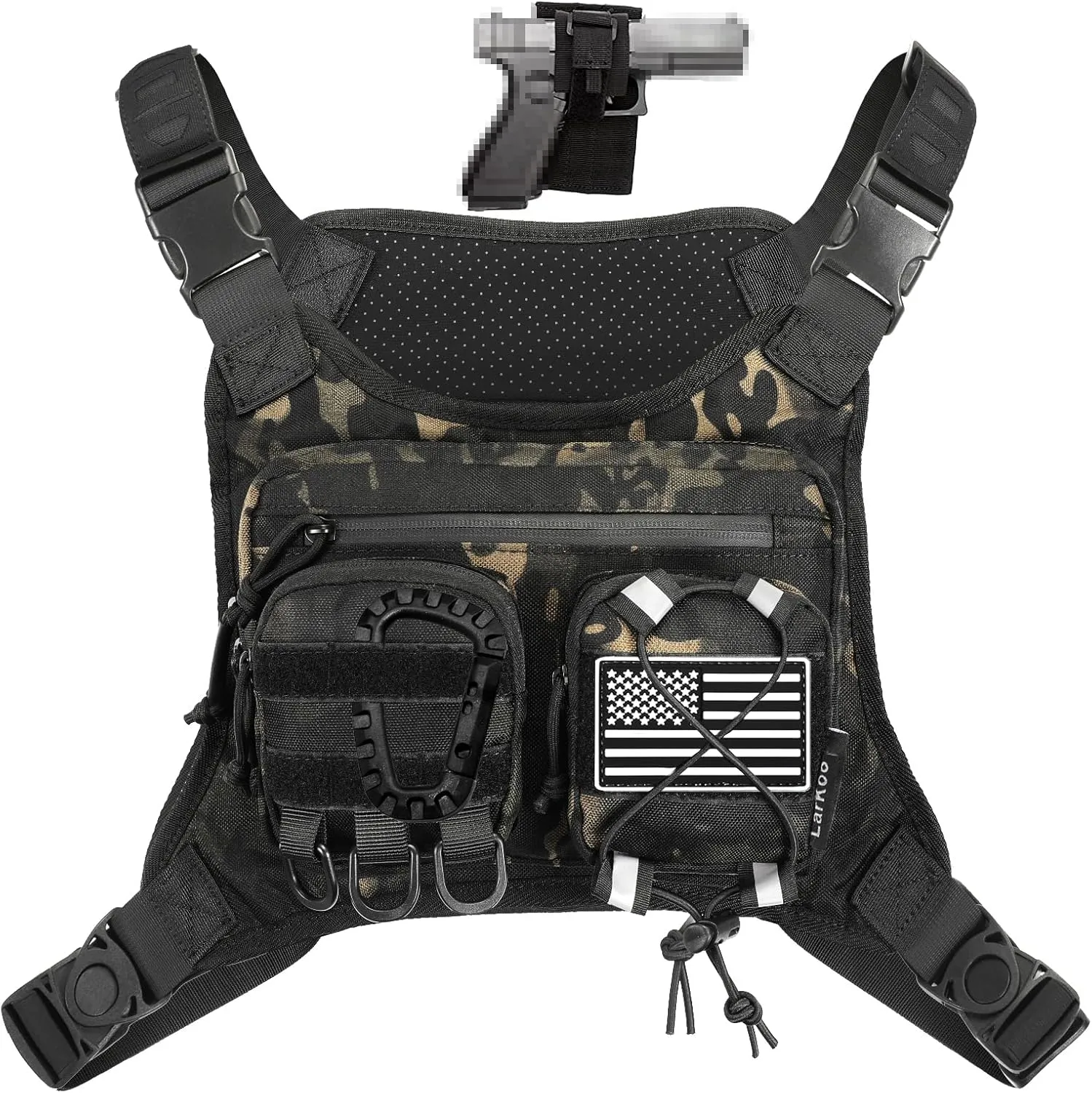 Sports Chest Holster Bag EDC Pouch Bag IFAK Chest Pack for Running