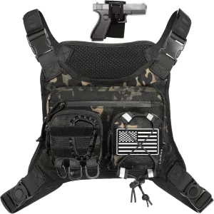 Sports Chest Holster Bag EDC Pouch Bag IFAK Chest Pack for Running