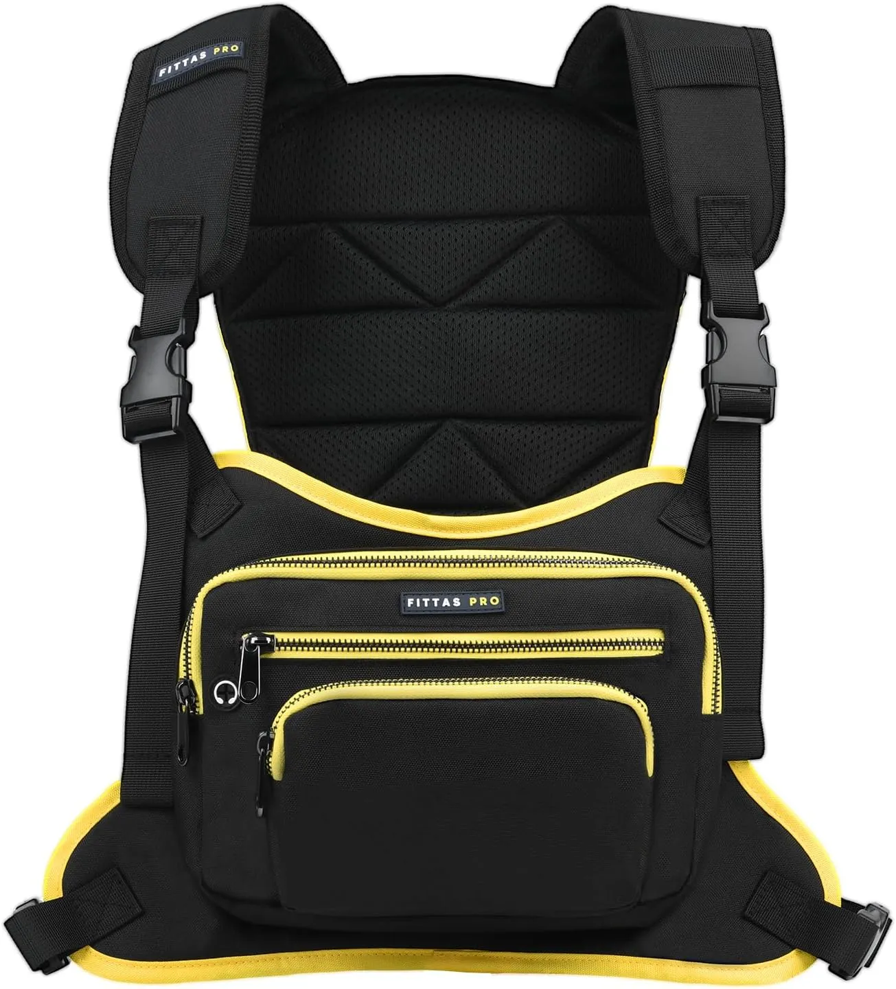 Sports Chest Pack for Men Women - 2.0L Bladder Compatible (Water Bladder Not Included) - Lightweigh Backpack with Comfortable Fit & Adjustable straps for hiking marathon running cycling