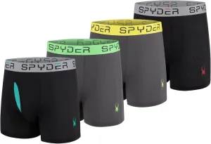 Spyder Performance Mesh Mens Boxer Briefs Sports Underwear/Fly Front