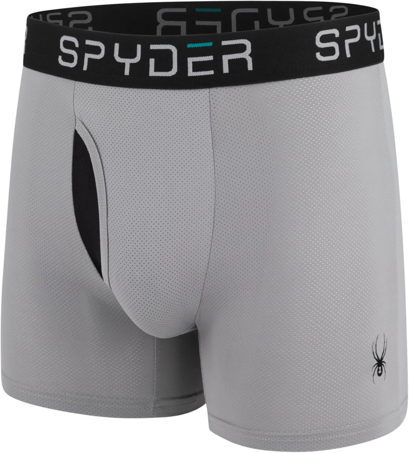Spyder Performance Mesh Mens Boxer Briefs Sports Underwear/Fly Front