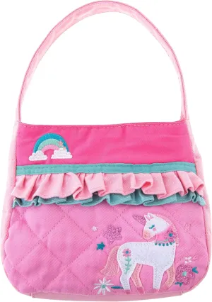 Stephen Joseph Little Girls Toddler Quilted Purse, Purse for Little Girls Handbags Kids Age 3-8