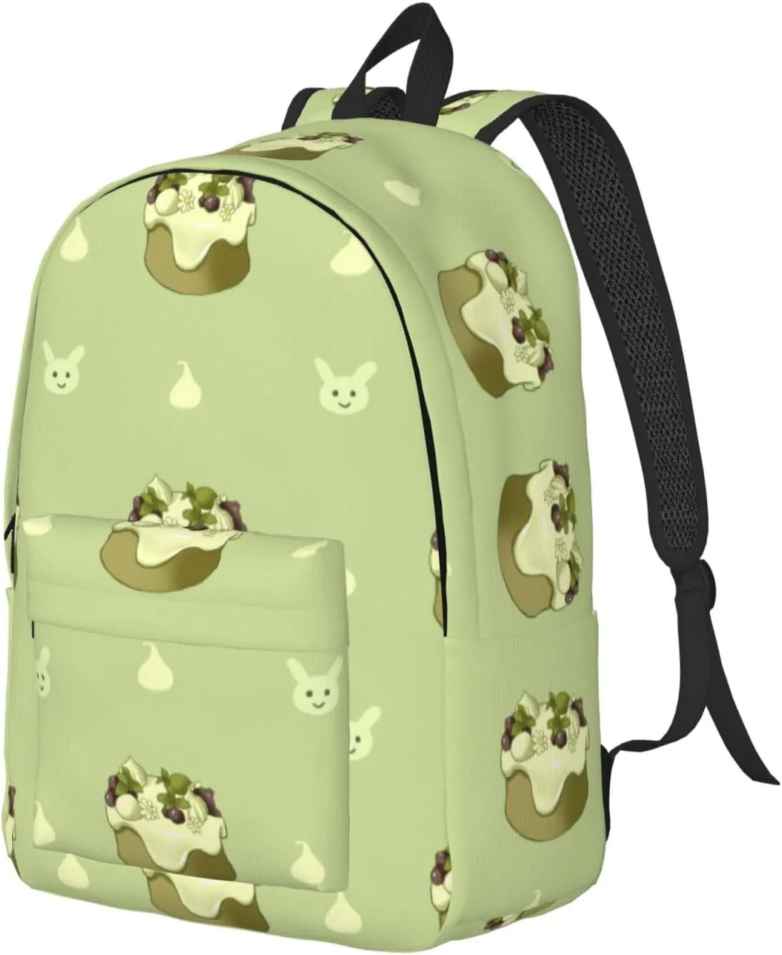 Stylish Canvas Casual Lightweight Backpack For Men, Women,Butterscotch Cupcake Laptop Travel Rucksack, Medium