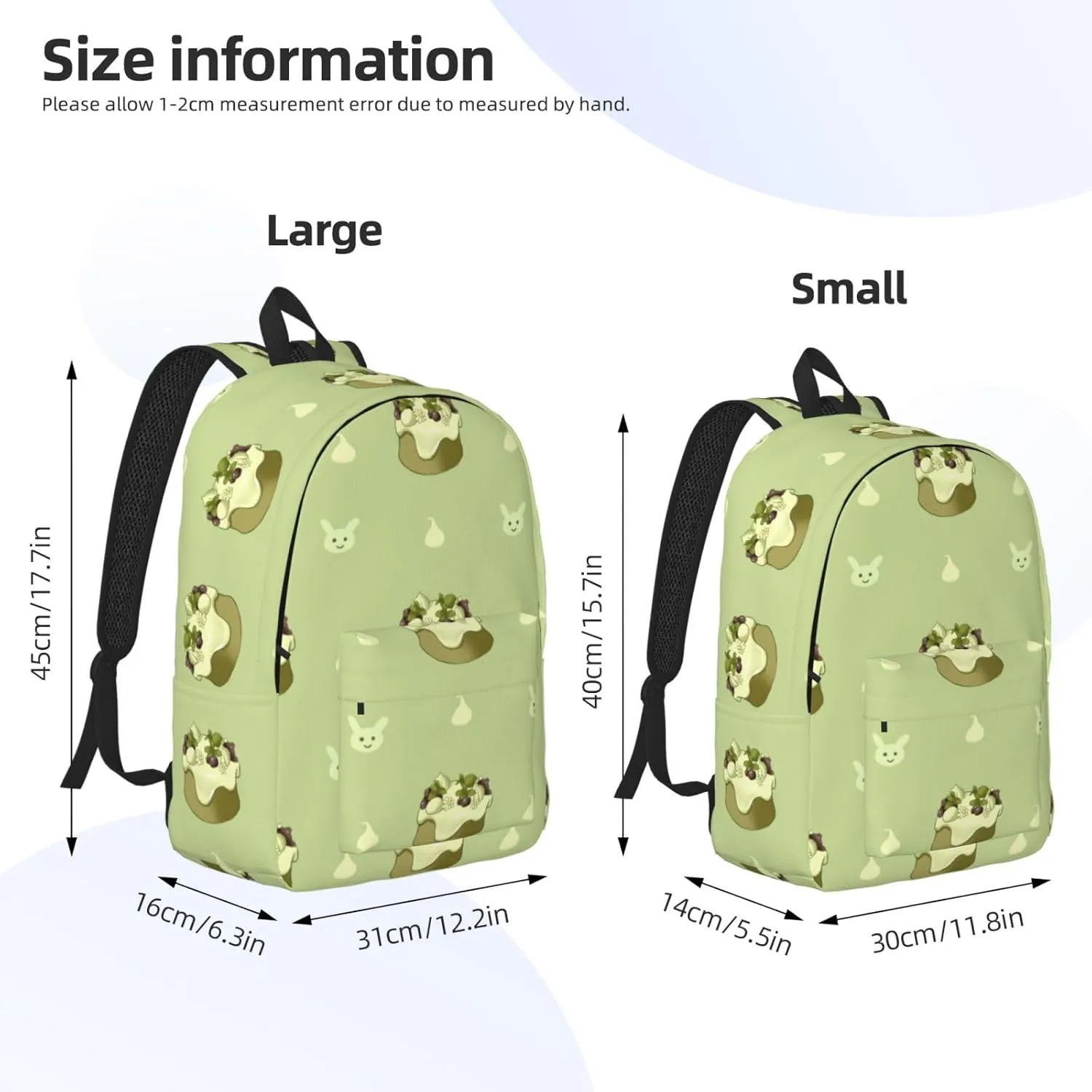 Stylish Canvas Casual Lightweight Backpack For Men, Women,Butterscotch Cupcake Laptop Travel Rucksack, Medium