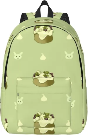 Stylish Canvas Casual Lightweight Backpack For Men, Women,Butterscotch Cupcake Laptop Travel Rucksack, Medium