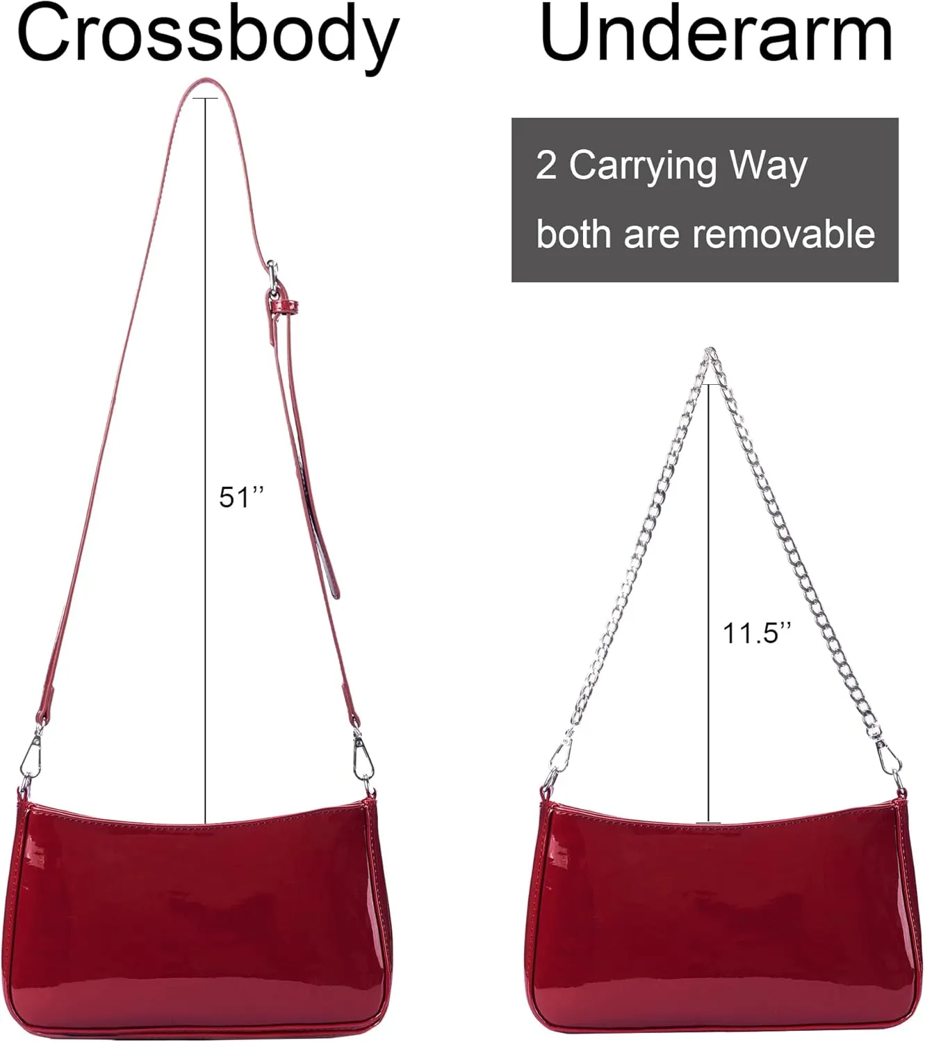 Sunwel Fashion Women's Cow Print Underarm Bag Small Shoulder Bag Crossbody Cluth Purse for Women with Double Straps