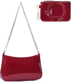 Sunwel Fashion Women's Cow Print Underarm Bag Small Shoulder Bag Crossbody Cluth Purse for Women with Double Straps