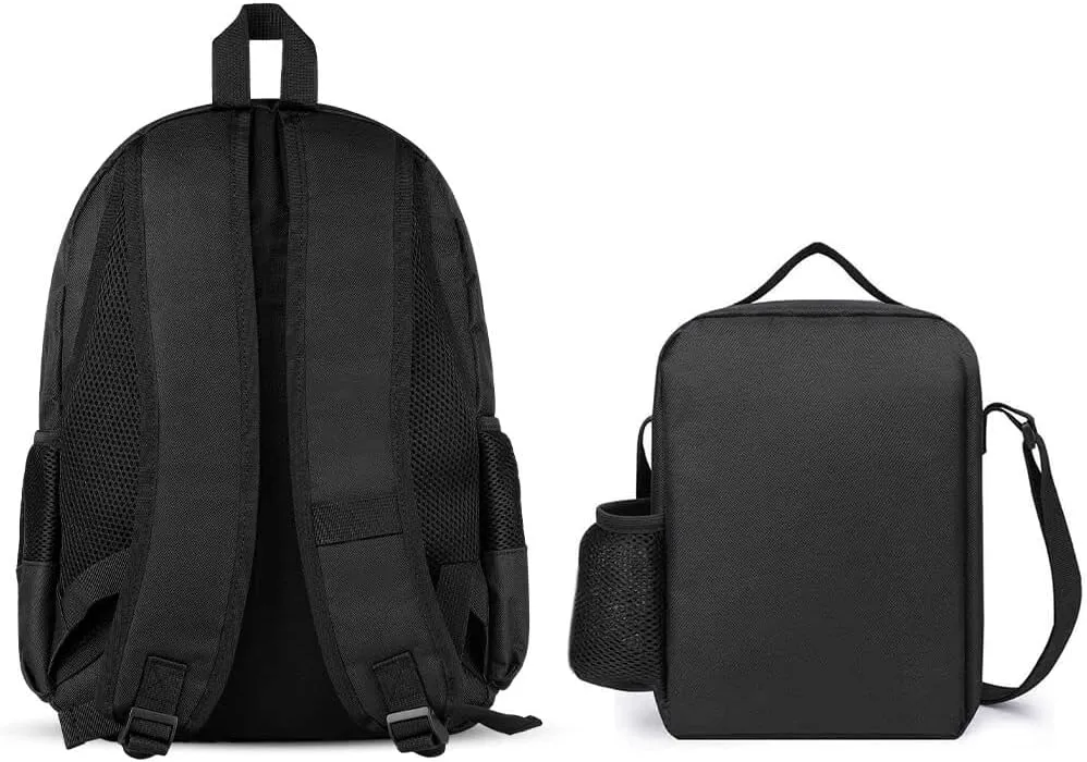 Supdreamc Adults Backpack Sets - Mystery Dragon Magical Art Shoulder Book Bags Travel Daypack   Lunch Bag   Pencil Case, Gym Outdoor Hiking Bag Book Rucksack