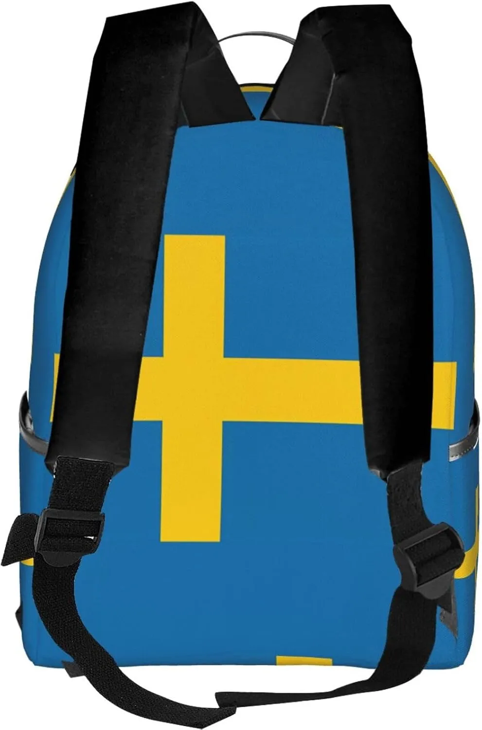 Swedish Sweden Flag Casual Backpack Travel Backpacks Outdoor Sports Rucksack Lightweight Daypack Fashion Carry-on Bag for Weekender Traveling