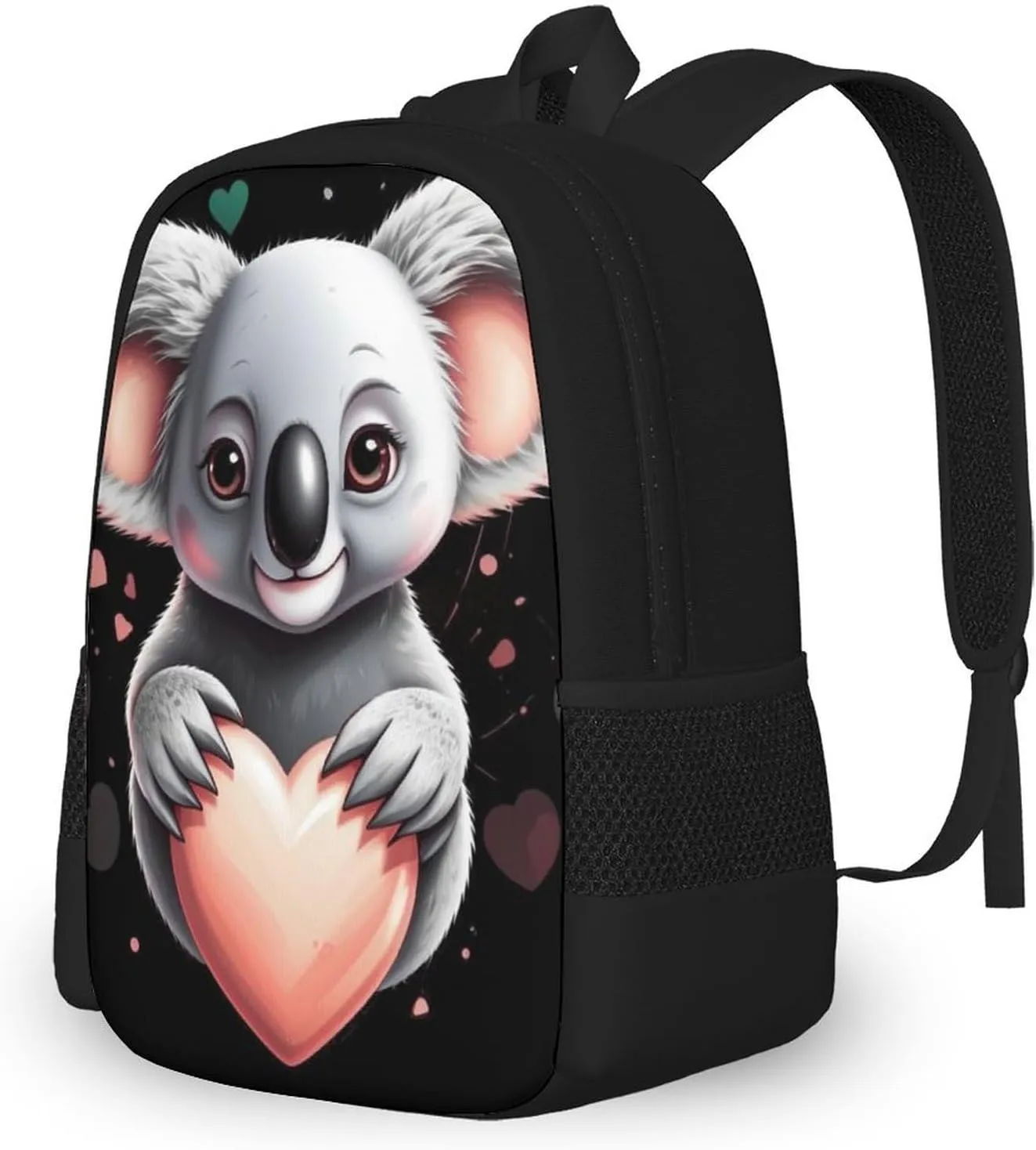 SWEET TANG Funny Backpack 3D Print Outdoor Sports Hiking Backpack, Compatible with Love Cute Koala Bear Lightweight Anti Theft Backpack with Mesh Pockets for Textbook Bottles