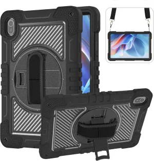 Tablet PC Case Compatible with Huawei MatePad SE 11 inch Released 2024 Case with Kickstand, Heavy Duty Rugged Case Shockproof Protective Case with Hand Strap/Shoulder Strap Shell Tablet Case Protectiv
