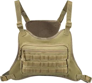 Tactical Chest Bag Military Molle Vest Pack Rig Front Body Edc Running Water Resistant Carrying Pouch for Men Women 3L