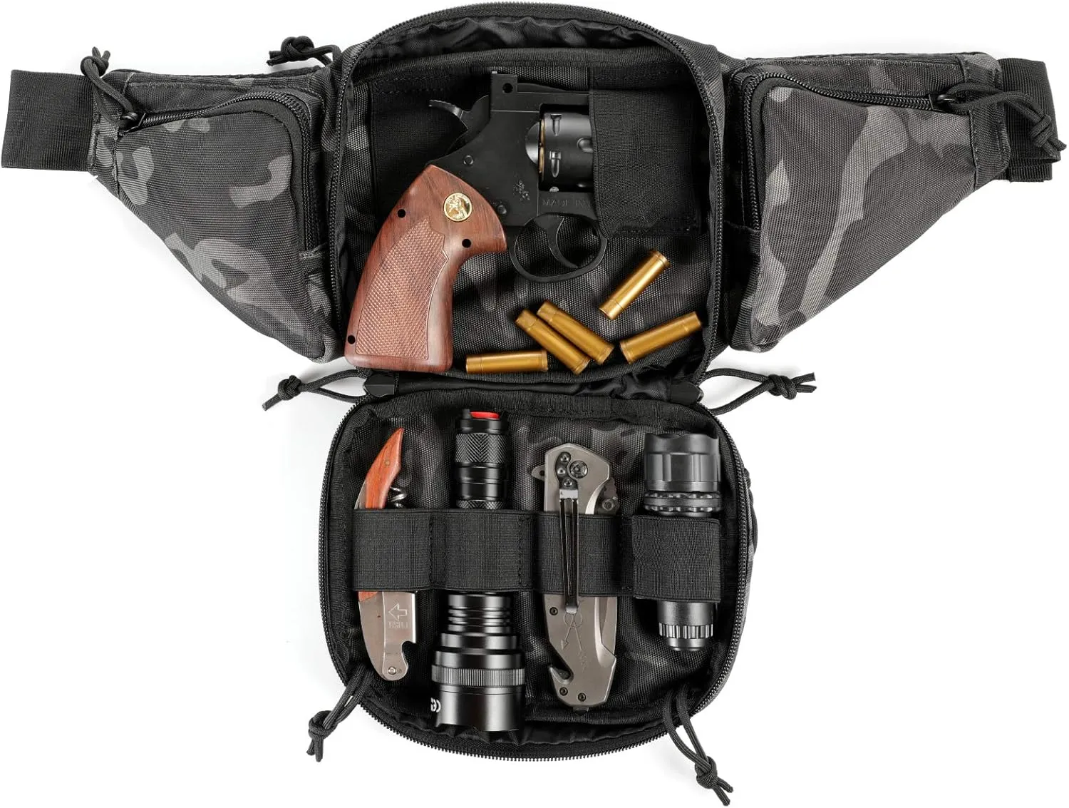 Tactical Fanny Pack Pistol Pouch Ultimate Fanny Pack Holster Fits 1911, Glock, H&K, Ruger, S&W M&P Shield, Taurus, Sig Sauer, Springfield, Beretta, Kimber, Walther, and More