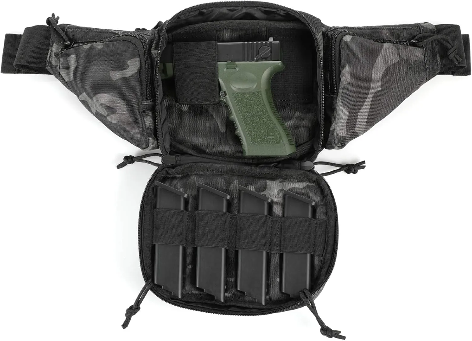 Tactical Fanny Pack Pistol Pouch Ultimate Fanny Pack Holster Fits 1911, Glock, H&K, Ruger, S&W M&P Shield, Taurus, Sig Sauer, Springfield, Beretta, Kimber, Walther, and More