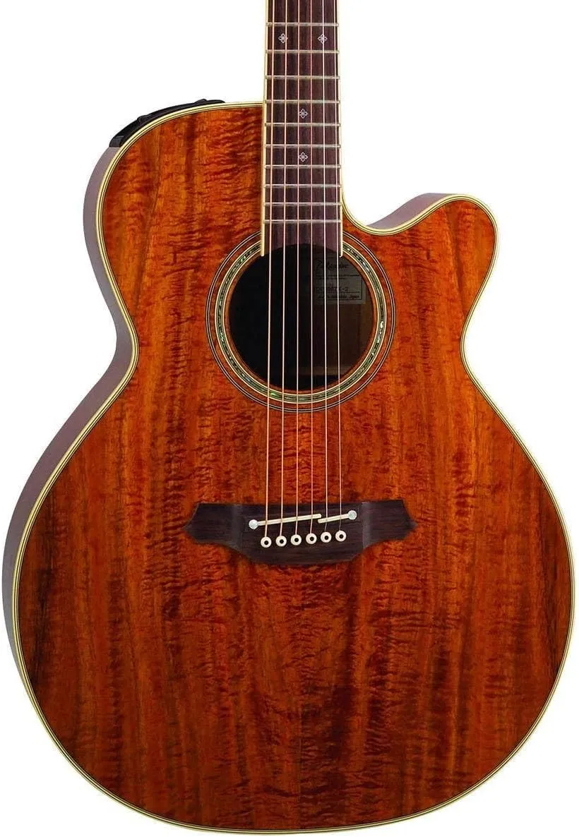 Takamine Pro Series EF508KC NEX All Koa Acoustic Electric Guitar, Natural with Case